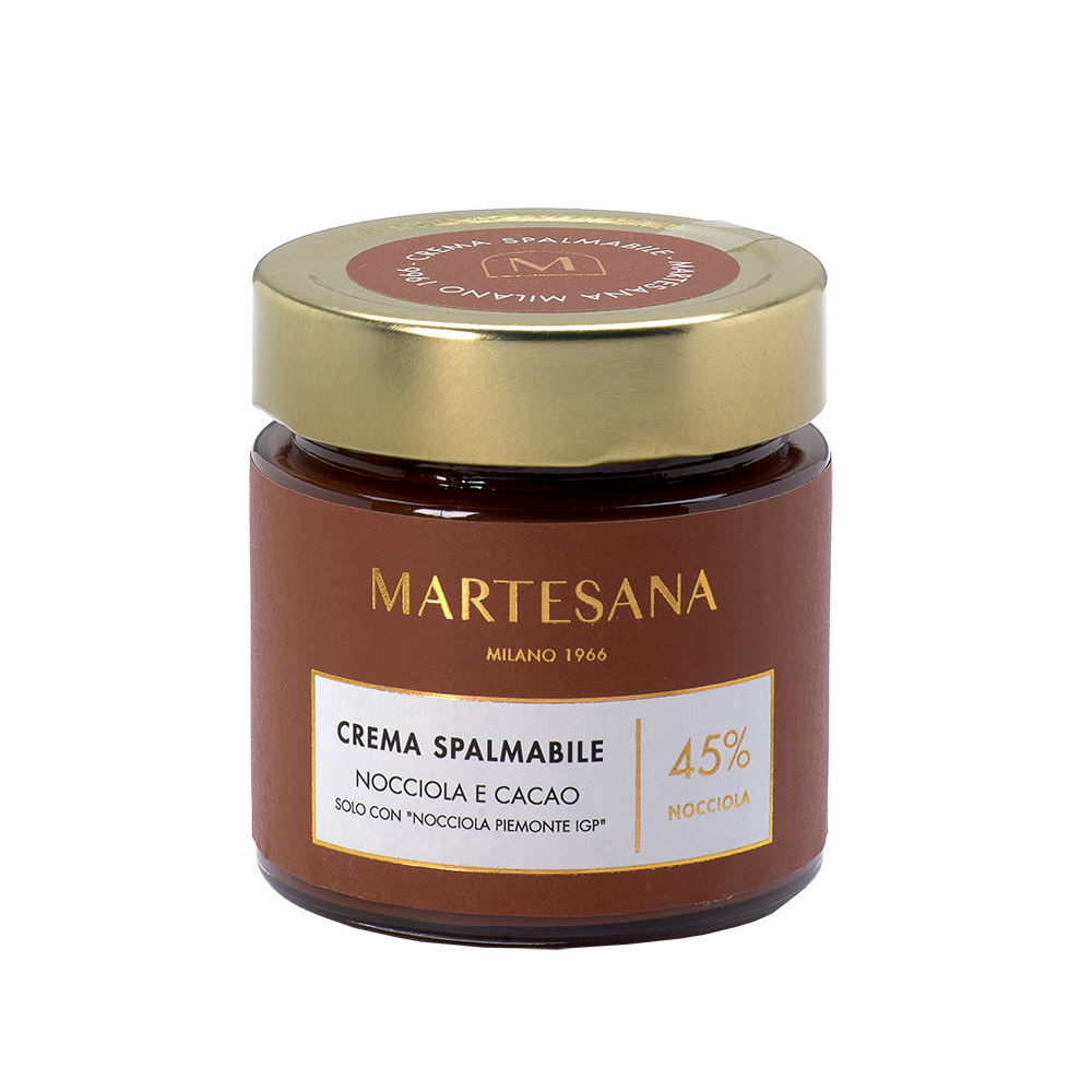 Crema Spalmabile di Nocciola Piemonte IGP e Cacao